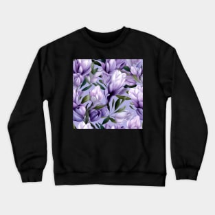 Lavender Flower Pattern Type 1 Crewneck Sweatshirt